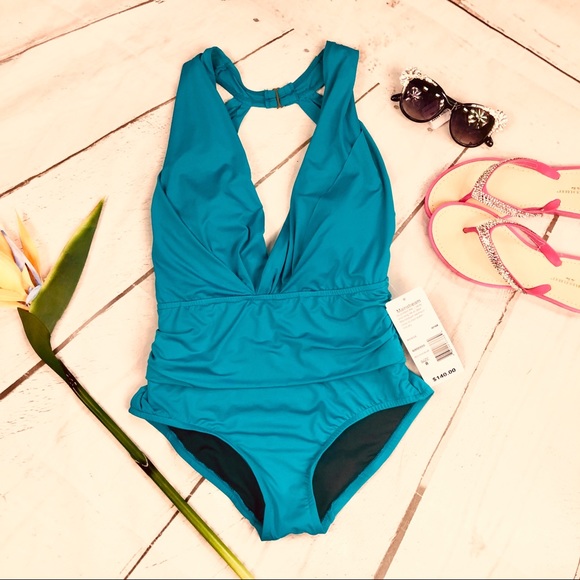 Mainstream Other - Mainstream Peacock Blue One Piece Swimsuit 8
